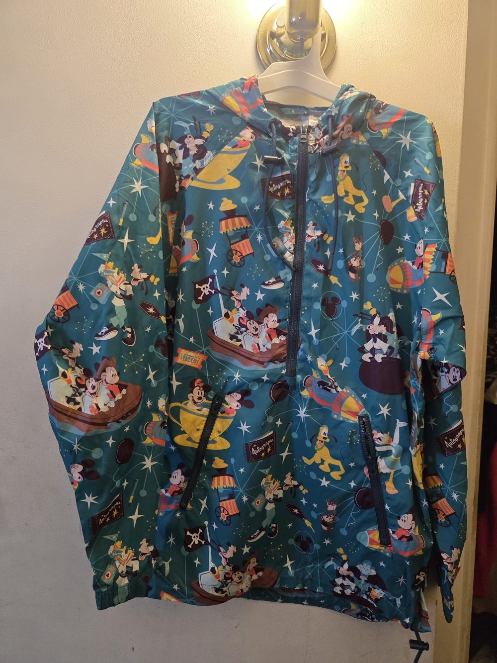 Disney Teal Mickey & Friends Lightweight Zip Hoodie